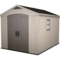Casetta da giardino in resina Keter Factor sp. 16 mm beige 8,1 m²