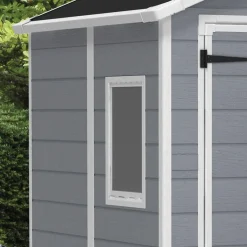 Casetta da giardino in resina Keter Manor sp. 16 mm 185x152x226 cm grigio