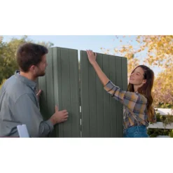 Casetta da giardino in resina termoplastica Keter Darwin 4x6m verde