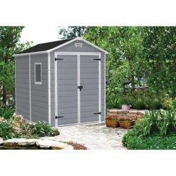Casetta da giardino in resina Keter Manor sp. 16 mm grigio 4,4 m²