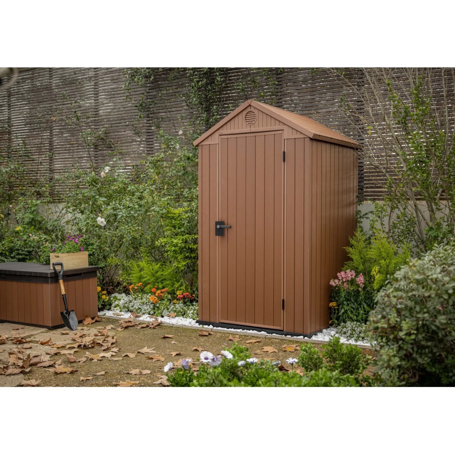 Casetta da giardino in resina Keter Darwin sp. 16 mm marrone 1,4 m²