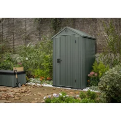 Casetta da giardino in resina Keter Darwin sp. 16 mm verde 1,4 m²