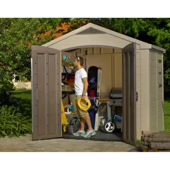 Casetta da giardino in resina Keter sp. 16 mm beige 4,42 m²