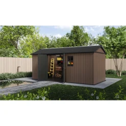 Casetta in resina Keter Newton + 7517/1775 marrone 10,3 m²