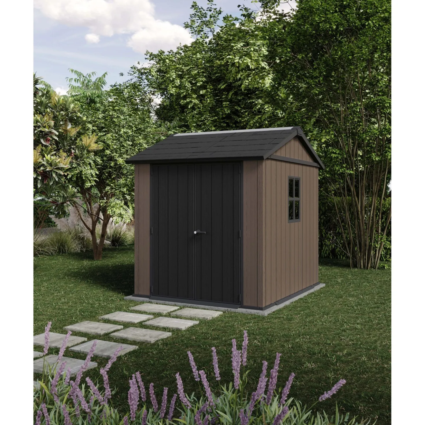 Casetta in resina Keter Newton + 757/775 marrone 4 m²