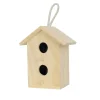 Casetta per uccelli in legno con laccio 9x7x12 cm