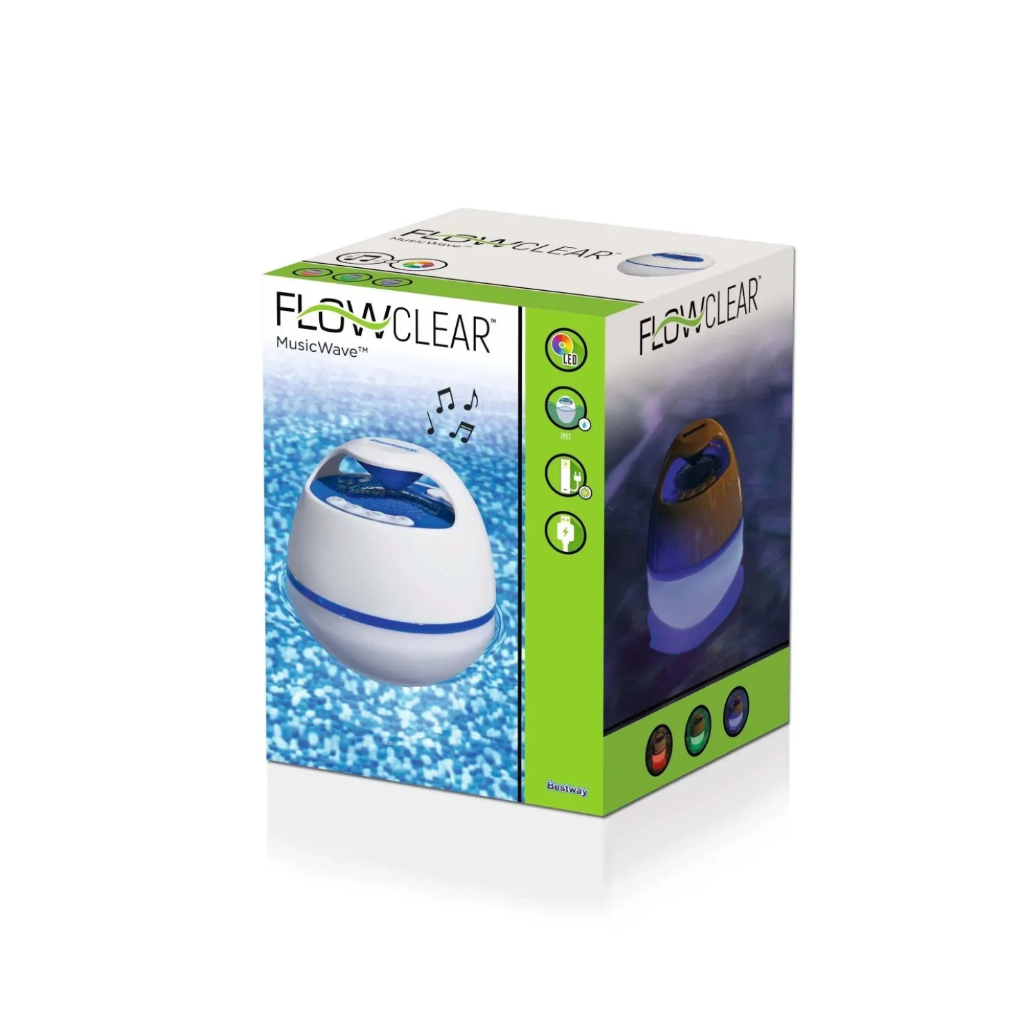 Cassa acustica galleggiante Bestway luci LED 4 colori e bluetooth