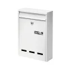 Cassetta postale in acciaio zincato Pocket bianco