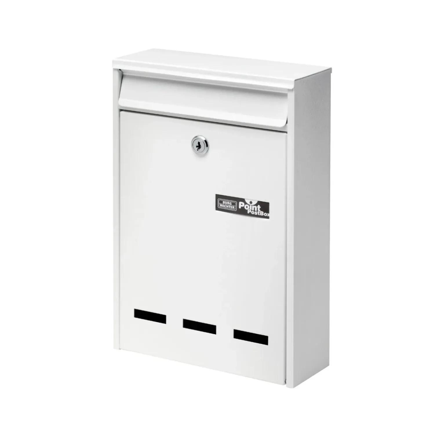 Cassetta postale in acciaio zincato Pocket bianco