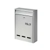 Cassetta postale in acciaio zincato Pocket argento