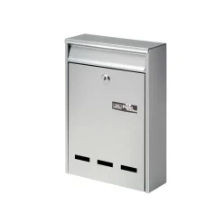 Cassetta postale in acciaio zincato Pocket argento