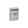 Cassetta postale in acciaio Inox 210x320x90 mm grigio