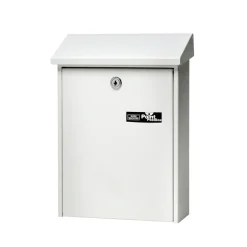 Cassetta postale in acciaio zincato Daily bianco