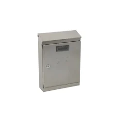 Cassetta postale in acciaio Inox 220x320x80 mm grigio