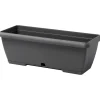 Cassetta Terrae con sottocassetta in plastica 50x20x16,7 cm grigio fumo