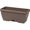 Cassetta Terrae con sottocassetta in plastica 60x20x16,7 cm beige scuro