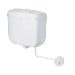 Cassetta WC di scarico Concept pulsante pneumatico a distanza bianco