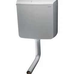 Cassetta WC di scarico Geberit con tasto stop in plastica bianco