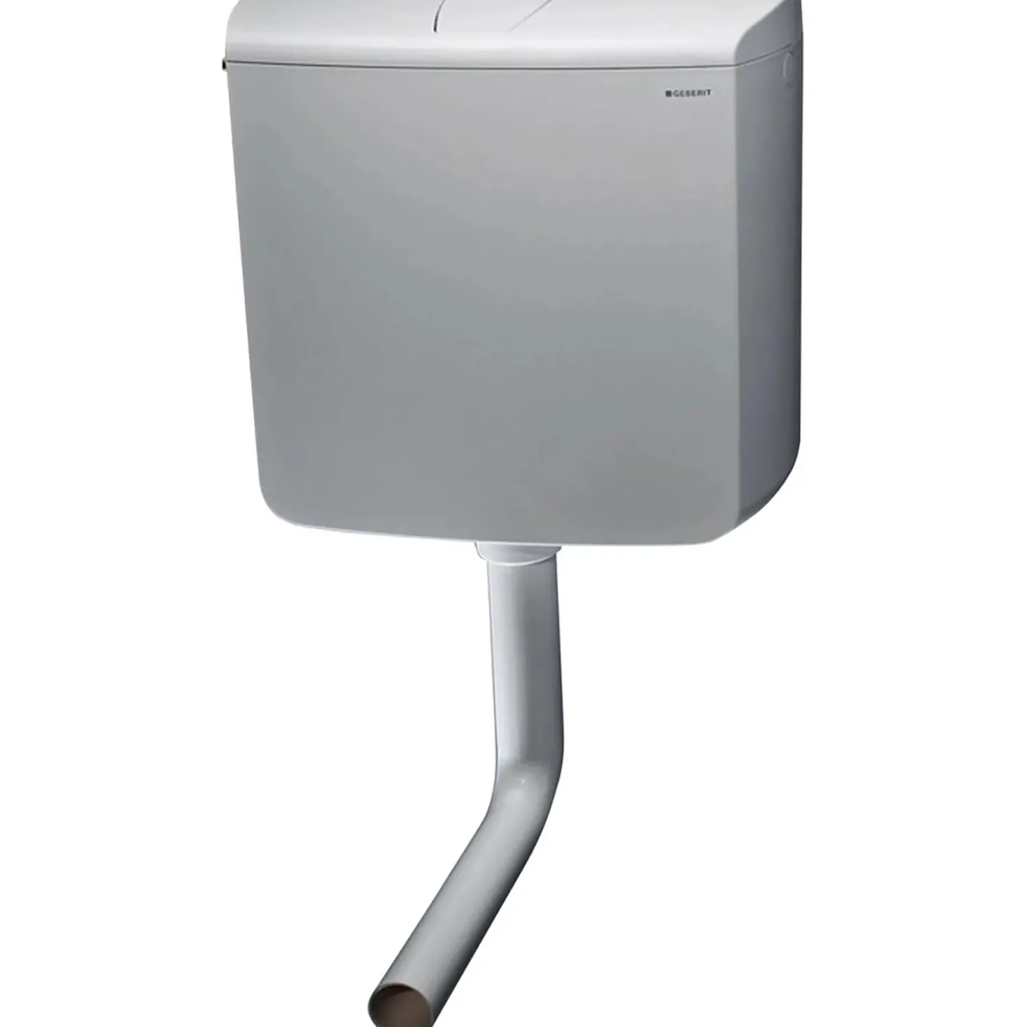 Cassetta WC di scarico Geberit con tasto stop in plastica bianco