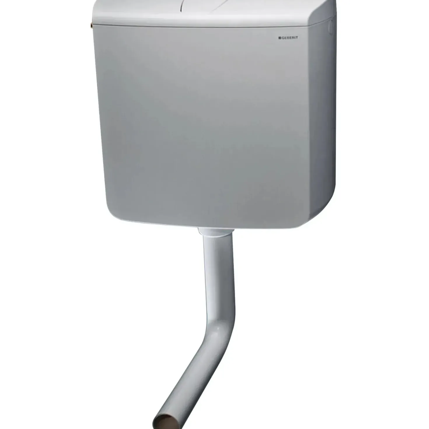 Cassetta WC di scarico Geberit con tasto stop in plastica bianco