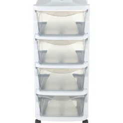 Cassettiera 4 cassetti Bama 36x40x80 cm bianco