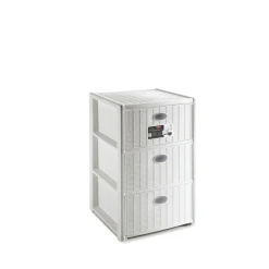 Cassettiera 3 cassetti Elegance Stefanplast 40x40xH59 cm bianca