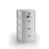 Cassettiera 4 cassetti in plastica Stefanplast Elegance 40x40x80 cm bianca