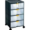 Cassettiera porta minuteria StoreAge 44001 4 cassetti con ruote