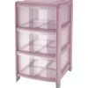 Cassettiera Tontarelli Bambù 3 cassetti alti 39,5x38,5x67 cm