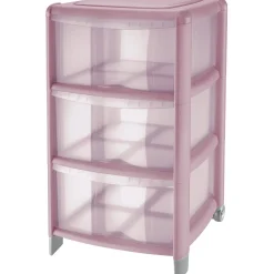 Cassettiera Tontarelli Bambù 3 cassetti alti 39,5x38,5x67 cm