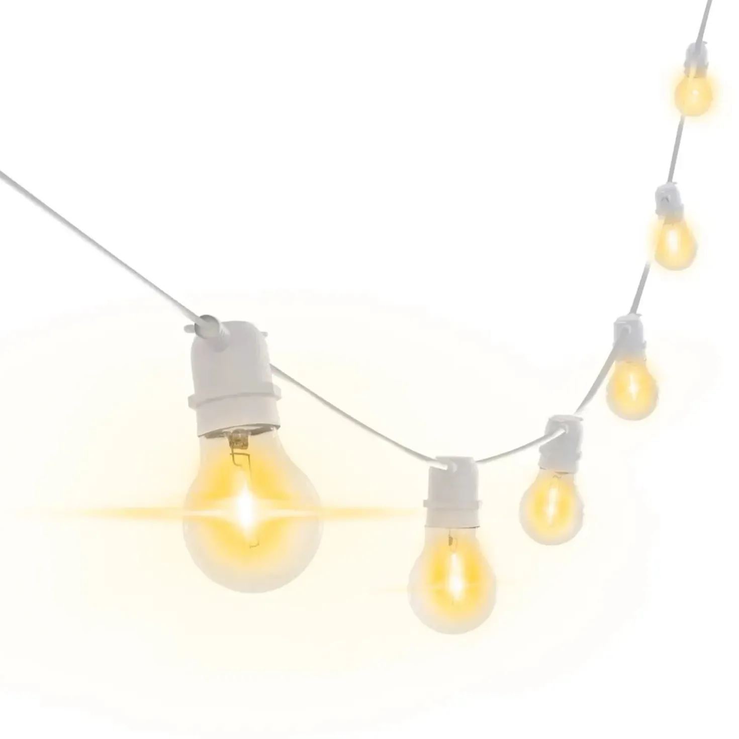 Catena luminosa da esterno LED Fiesta bianca 6W E27 500Lm 2200K