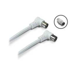 Cavetto TV spine 90° con adattatore 5 m