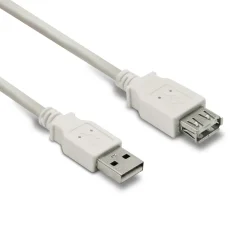 Cavo collegamento USB A maschio /USB A femmina 2.0 1,8 mt bianco
