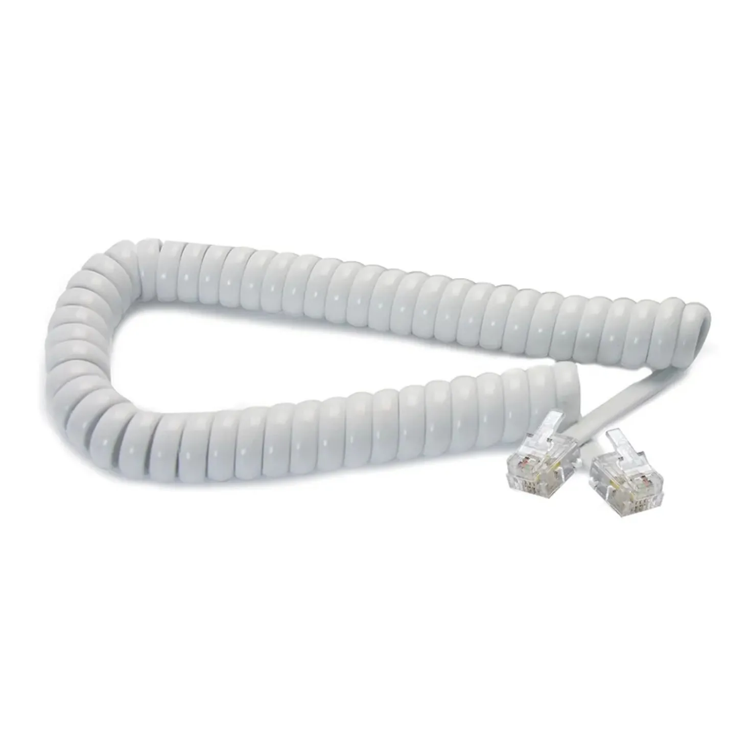 Cavo cornetta telefono RJ10 4p/2C a spirale 2 m bianco