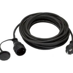 Cavo di prolunga H05RR-F 3G1,5 10 m Nero