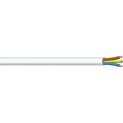 Cavo H03VV-F 3x0,75 mm² 25 m bianco