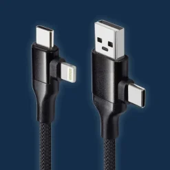 Cavo magnetico universale 4 connettori 3A 60 W