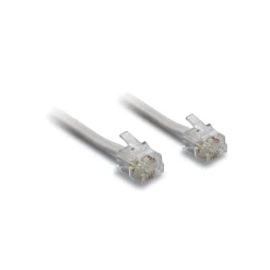 Cavo telefono piatto RJ11 6p/4C 5 m bianco
