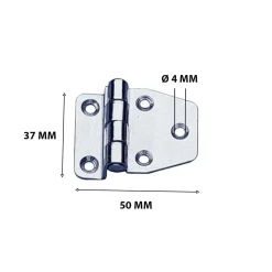 Cerniera acciaio inox 50x37x1,5 mm