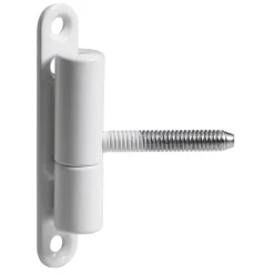 Cerniera anuba in acciaio verniciato a polvere Ø 15 mm bianco max 20 kg 2 pz