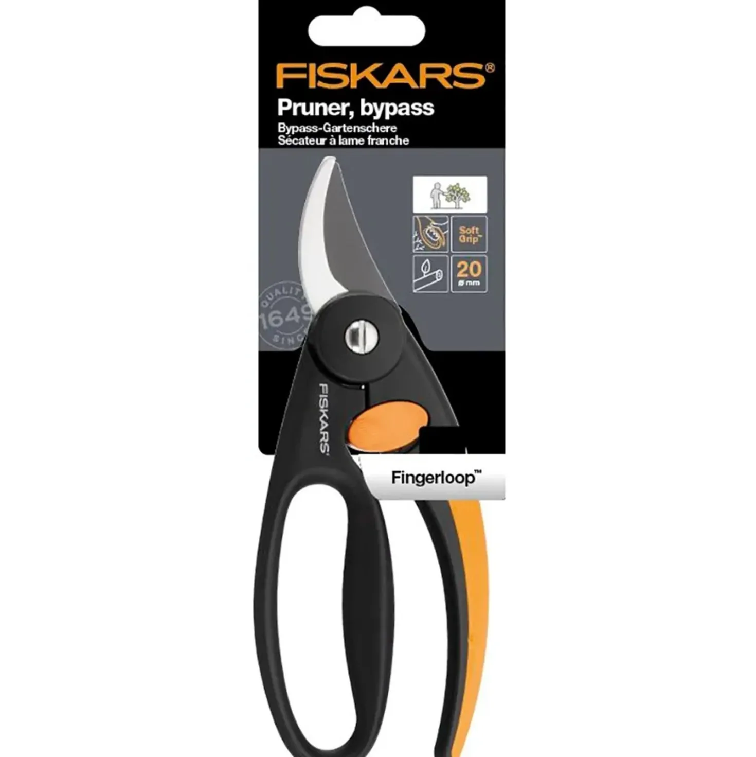 Cesoie da giardiniere Fiskars Bypass Elegance 20 cm