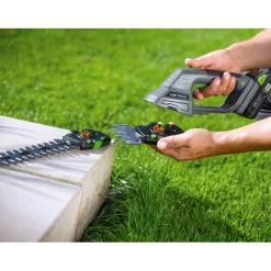 Cesoie per erba ed arbusti con manico telescopico batteria 20 V