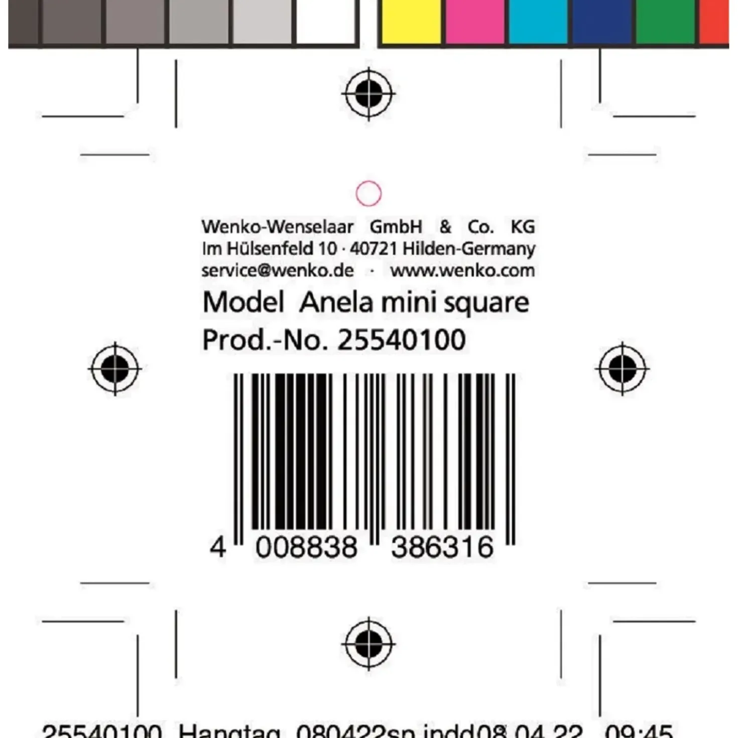 Cestino da bagno Anela in velluto beige