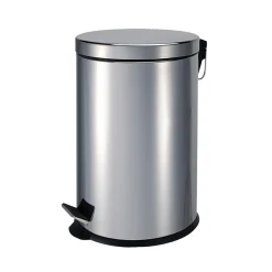 Cestino da bagno in acciaio cromato 3 l
