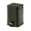 Cestino da bagno in acciaio inox 3 l nero