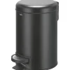 Cestino da bagno in metallo 3 l nero