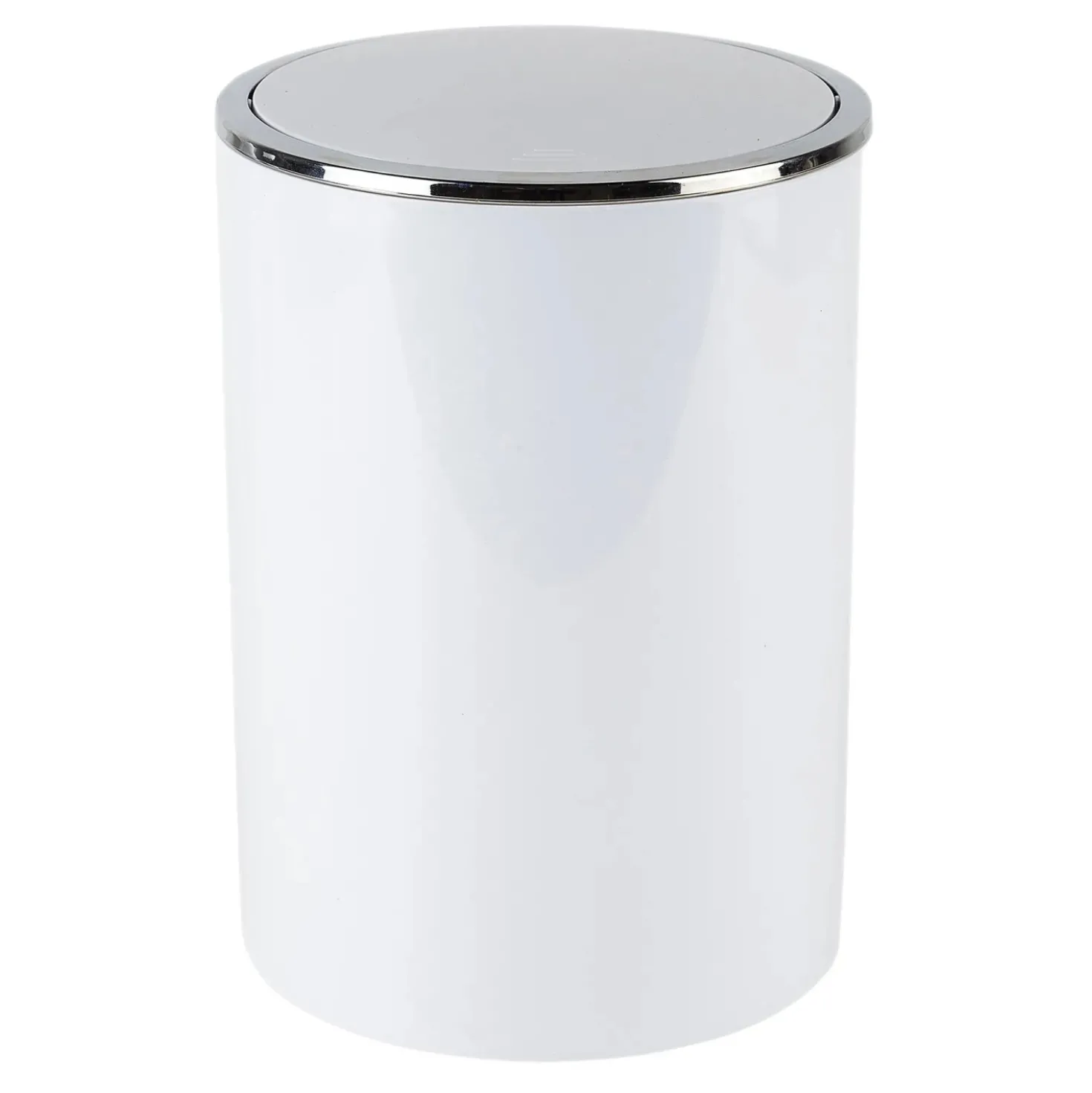 Cestino da bagno Ivory in plastica bianco