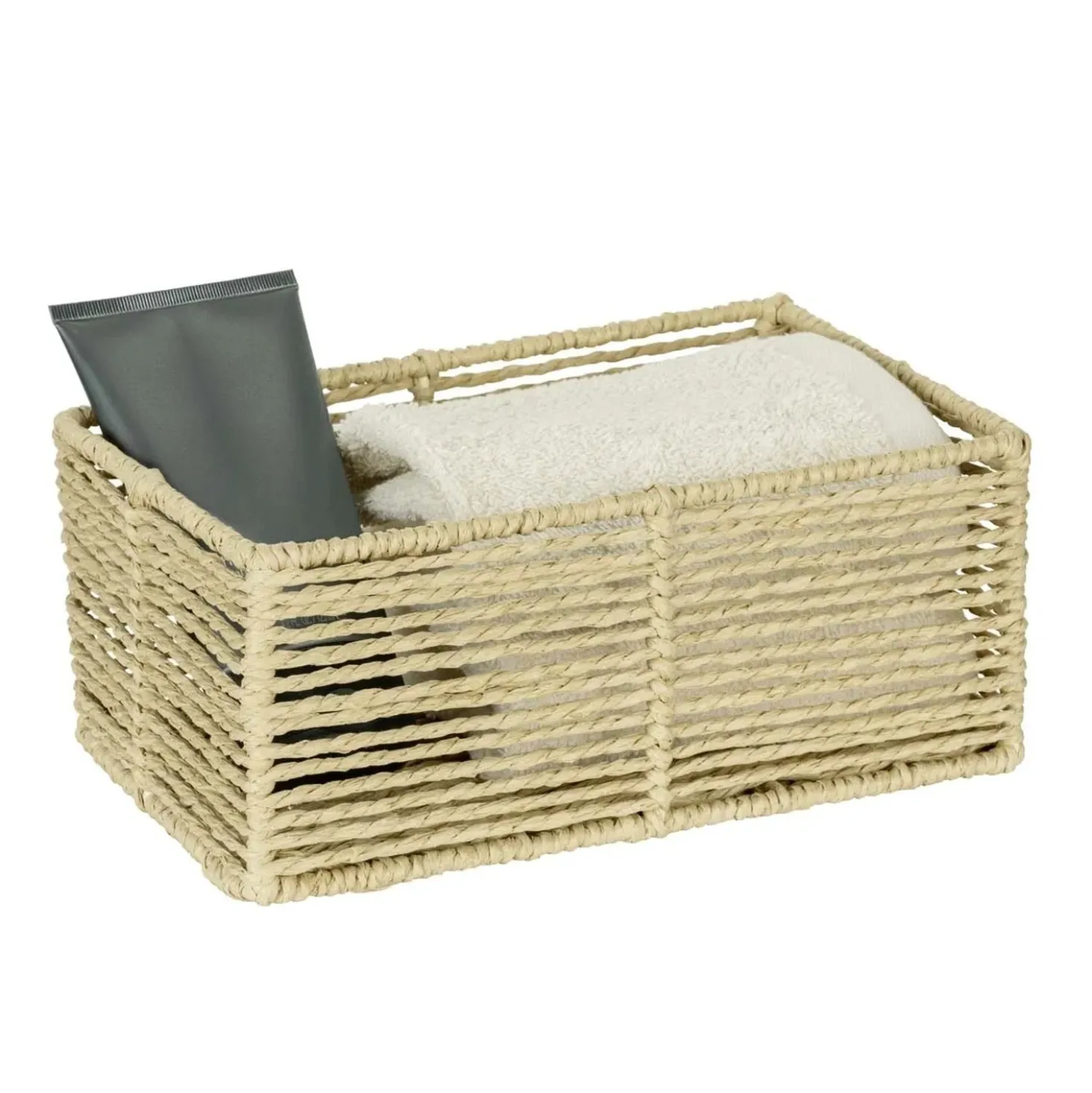 Cestino da bagno Meria S beige