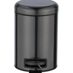 Cestino da bagno Wenko in acciaio 3 l nero