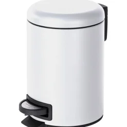 Cestino da bagno Wenko leman in metallo 3 l bianco